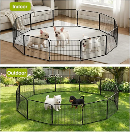 BestPet Dog Playpen 24 Inch 12 Panels Heavy Duty Metal Pet Exercise Pen Without - Image 8