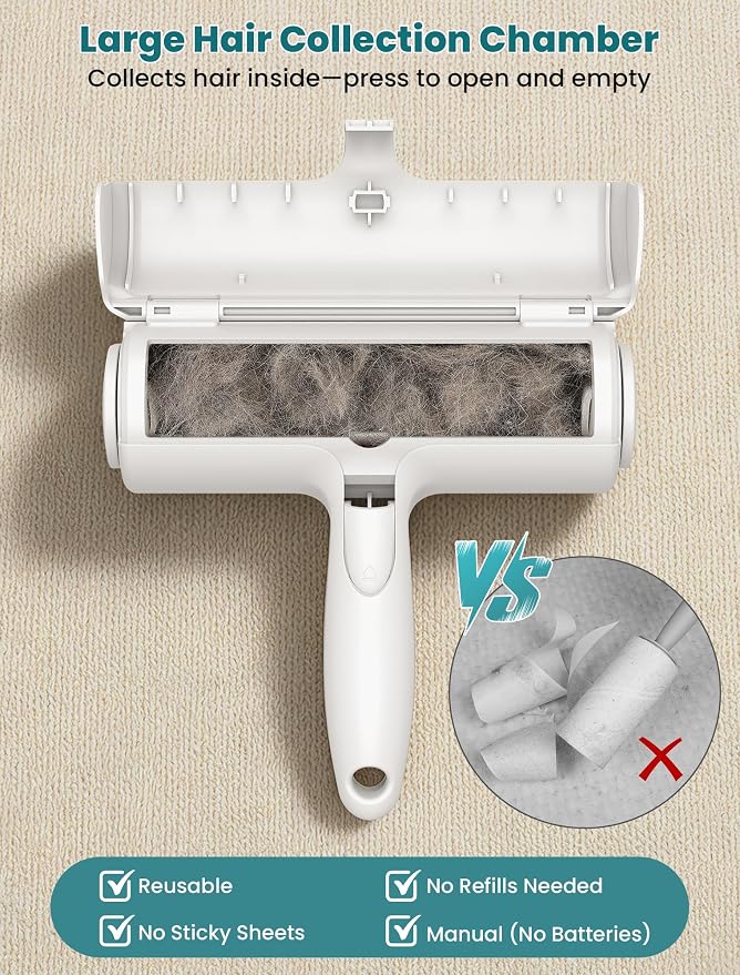 DELOMO Pet Hair Remover Roller: Reusable Lint Roller - Image 6