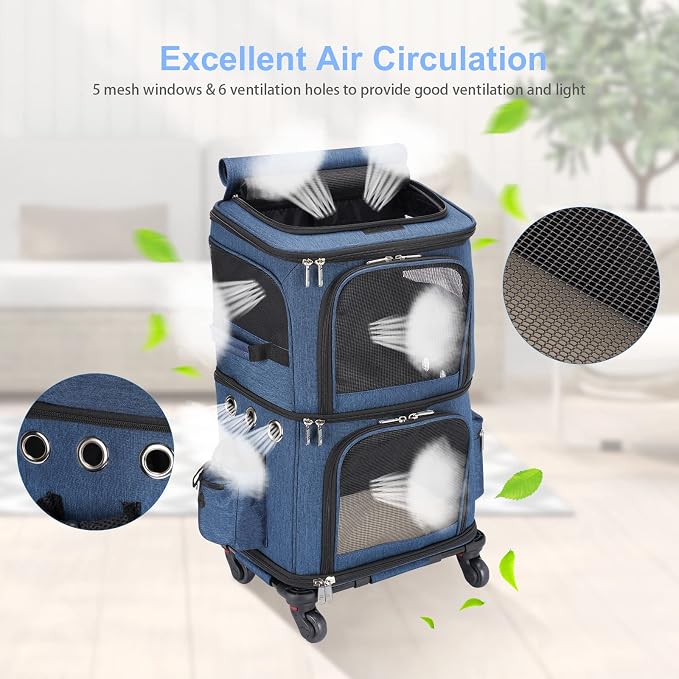 Double-Compartment Pet Carrier Backpack - Image 3