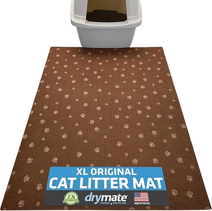 Drymate Cat Litter Box Mat, Litter Trapping Mat, Waterproof, Urine-Proof by Drymate