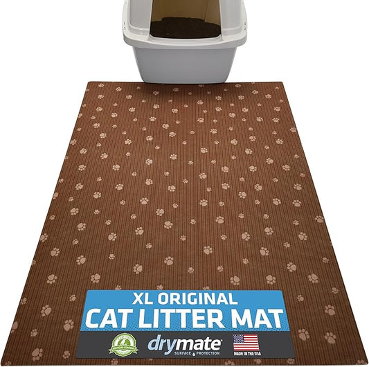 Drymate Cat Litter Box Mat, Litter Trapping Mat, Waterproof, Urine-Proof by Drymate