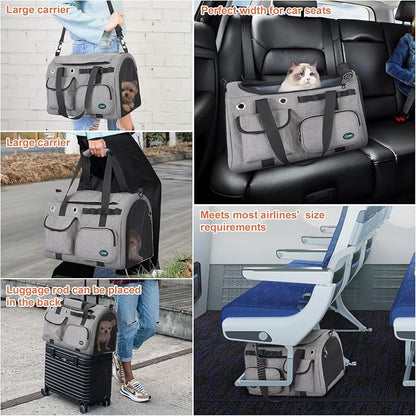 Ownpets TSA Airline Approved Large Pet Carrier, Soft Sided Cat Dog Carrier - Image 7