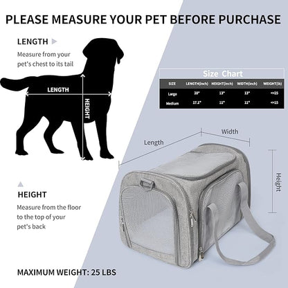 Mile High Life | Outdoor Travel Pet Carrier | Kitty Puppy Cat Carriers | - Image 4