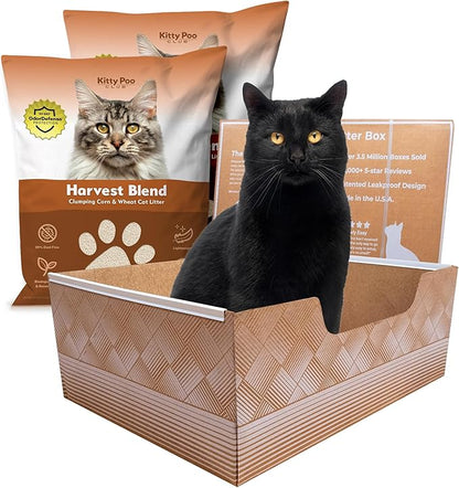 Kitty Poo Club Leakproof Disposable 2-Pack Cat Litter Box by KittyPooClub