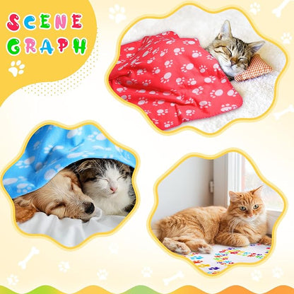 Tegeme 12 Pieces Fleece Blankets - Image 4