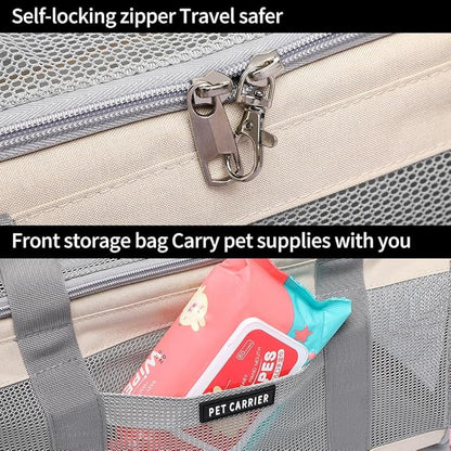 Airline Approved Pet Carrier for Cats and Small Dogs, Breathable and - Image 5