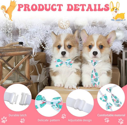 Reginary 100 Pieces Dog Bow Tie Collar Set Include 40 Dog Neckties, and 30 - Image 3