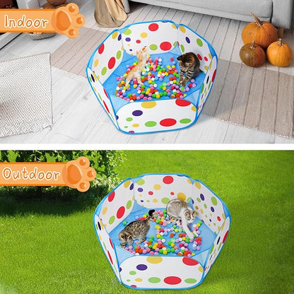Palksky Ball Pit with 210 Toy Balls and 4 Spring Toys - Image 8