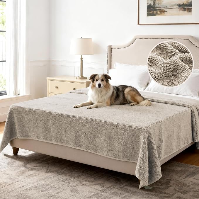 H.VERSAILTEX Non Slip Pet Couch Cover Chenille Dog Bed Protector Thick Soft by HVERSAILTEX