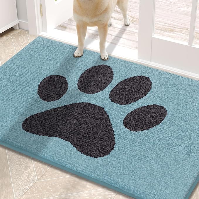 Buganda Dog Door Mat for Muddy Paws, Absorbent Dirt Trapper Non Slip Indoor by Buganda