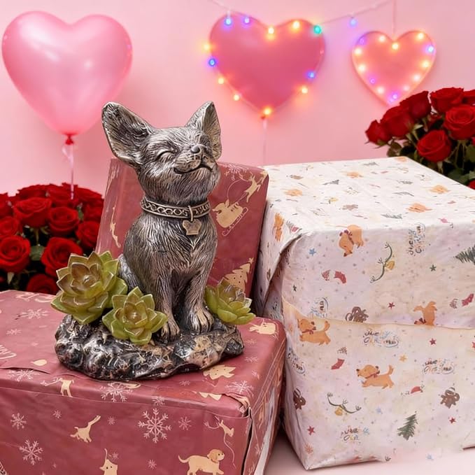 Dog Statue, Solar Garden Statues, Dog Decor - Image 9