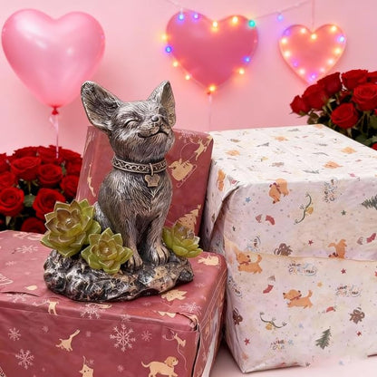 Dog Statue, Solar Garden Statues, Dog Decor - Image 9