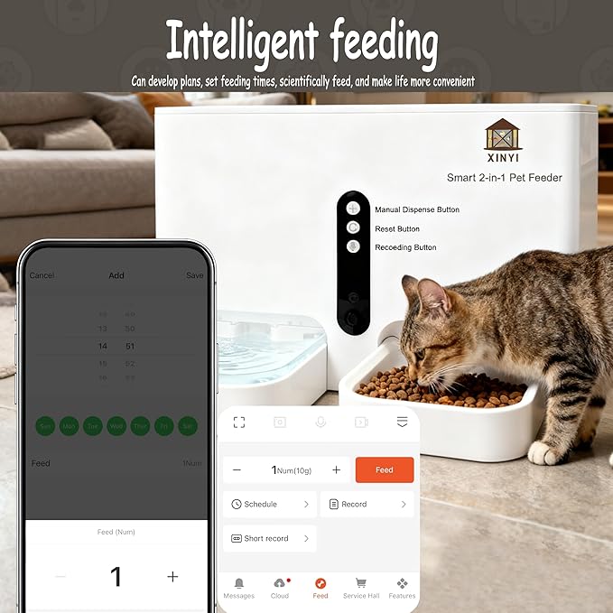 Automatic Pet Feeder and Water Dispenser 2-in-1 Set - Image 4