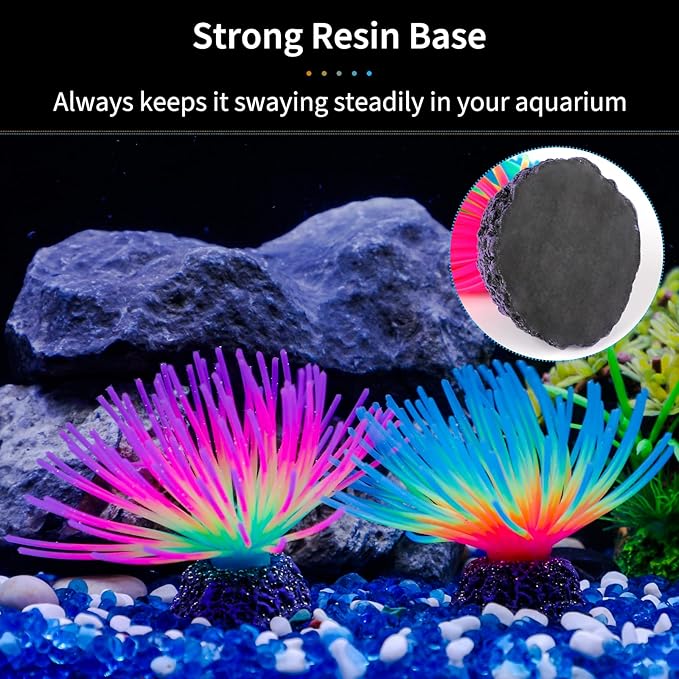 Uniclife Aquarium Imitative Rainbow and Iridescent Blue Sea Urchin Balls - Image 6