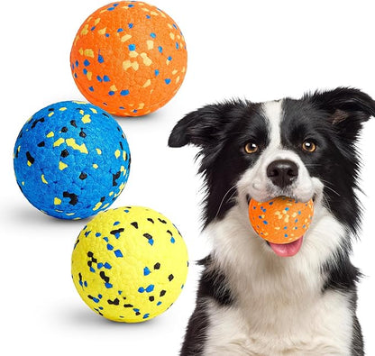 Dog Balls Tennis Ball for Aggressive Chewers, Dog Bouncy Balls Chew Toys Water by KittyandDogFunwithKimee
