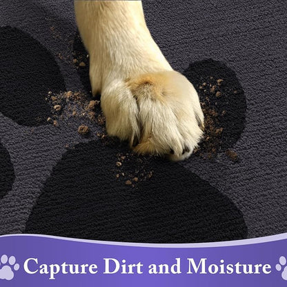 Buganda Dog Door Mat for Muddy Paws, Absorbent Dirt Trapper Non Slip Indoor - Image 4