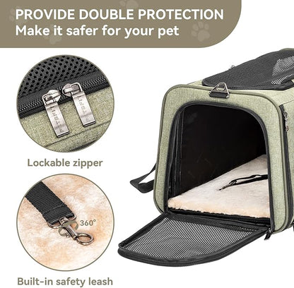 Petsfit Expandable Rabbit Carrier Small Cat Carrier Airline Approved - Image 5