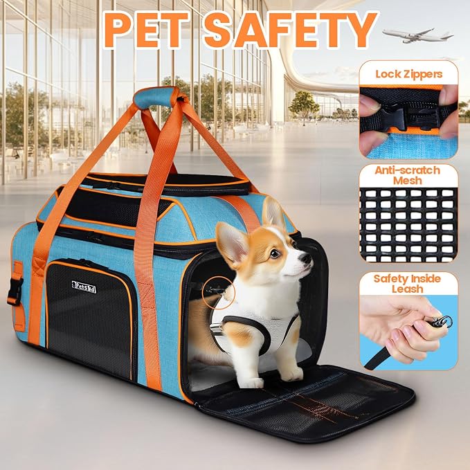 Petskd Top and Side Expandable Pet Carrier 19x13x9 Inches Southwest Allegiant - Image 5