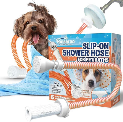 Rinseroo Dog Shower Attachment Hose – Slip-On Pet Sprayer - Image 3