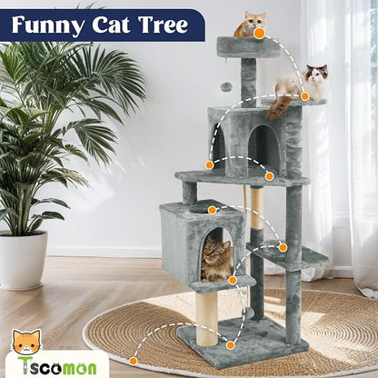 58.5inch Large Cat Tree Tower Condo - Image 2