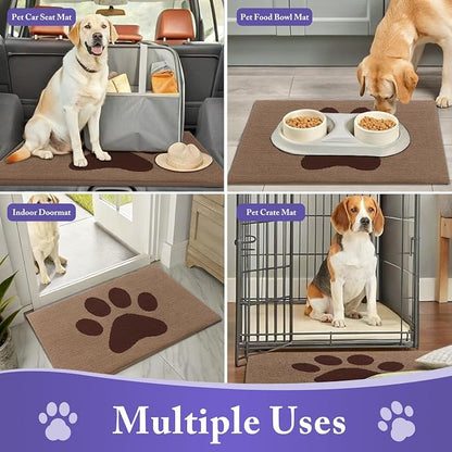 Buganda Dog Door Mat for Muddy Paws, Absorbent Dirt Trapper Non Slip Indoor - Image 8
