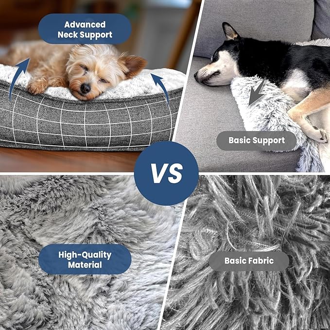 Calming Dog Beds, Extra Large Fluffy Plush Dog Mat - Image 5