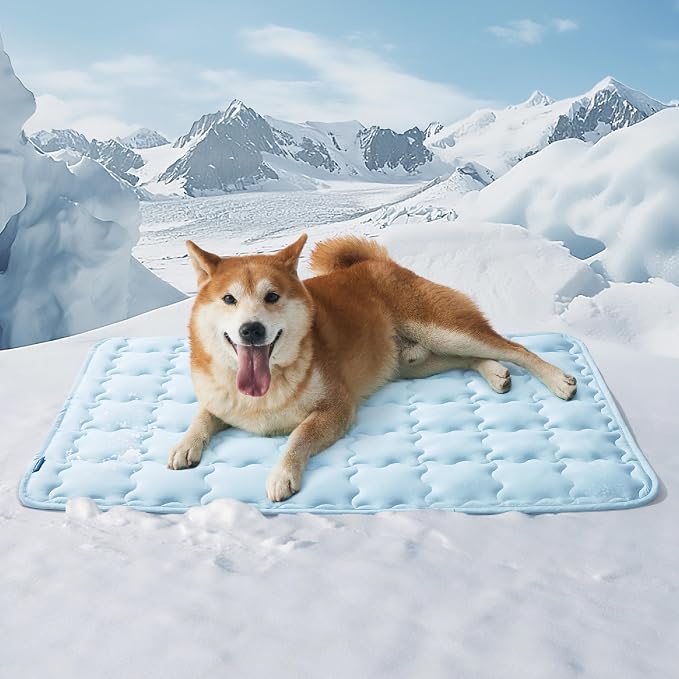Bedsure Cooling Mat for Large Dogs – 35x23 Thin Washable Cooling Pet Pad for by BEDSURE
