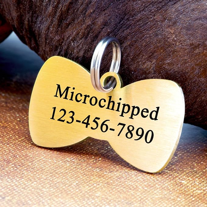 Ultra Joys Cat ID Tag Personalized Pet Tags, Durable Stainless Steel Small Pet - Image 3