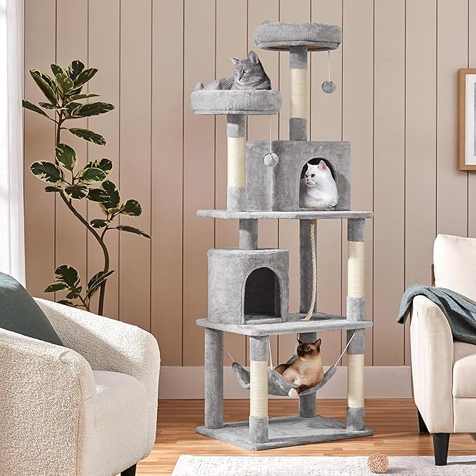 Yaheetech Cat Tree Tower, 70.5in Multi Level Cat Tree Kitten Condo - Image 2