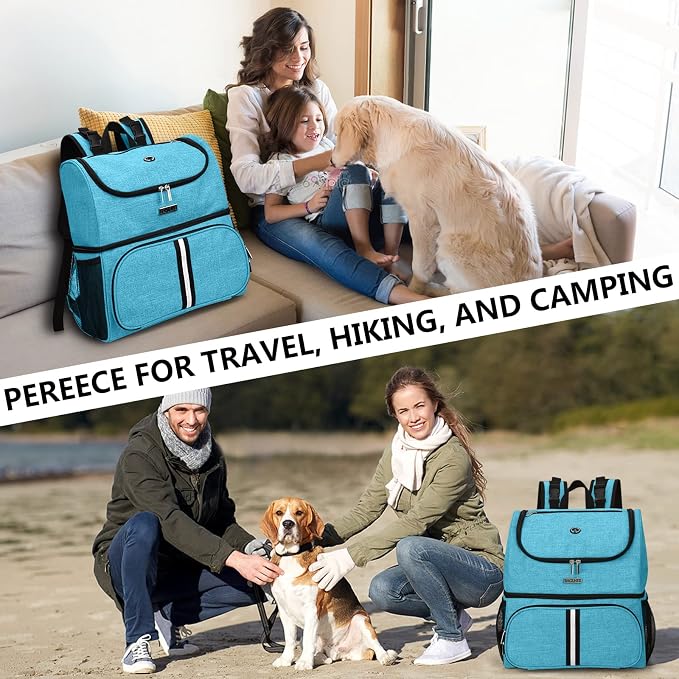 BAGLHER Pet Travel Bag, Double-Layer Pet Supplies Backpack, Pet Travel Backpack - Image 7