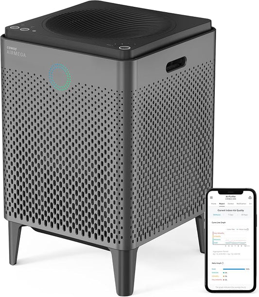 COWAY Air Purifier for Large Room Whole Home Up to 3, HEPA Filter for Smoke by Coway