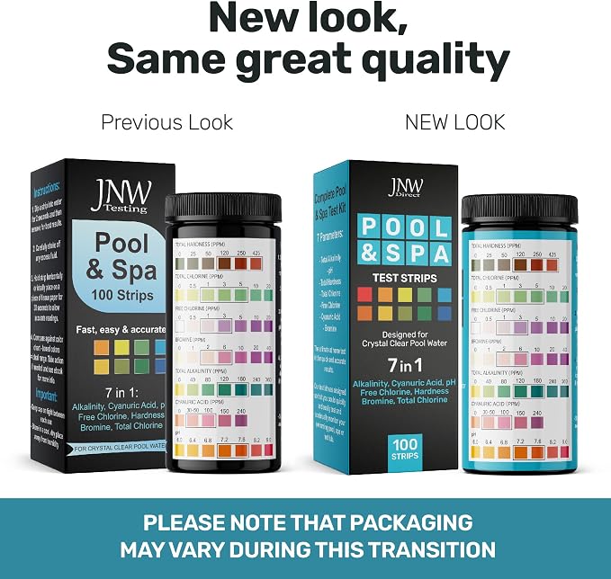 JNW 7-in-1 Pool Test Strips, 100 Quick & Accurate Test Strips - Image 2