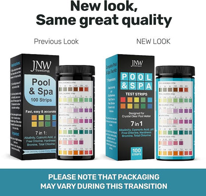 JNW 7-in-1 Pool Test Strips, 100 Quick & Accurate Test Strips - Image 2