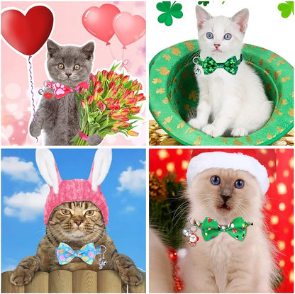 Kacctyen 18 Pcs St. Patrick's Day Cat Collars Bulk Holiday Cat Collars - Image 4