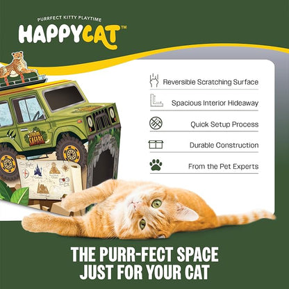 HappyCat Safari Truck Cat Scratcher House - Image 5