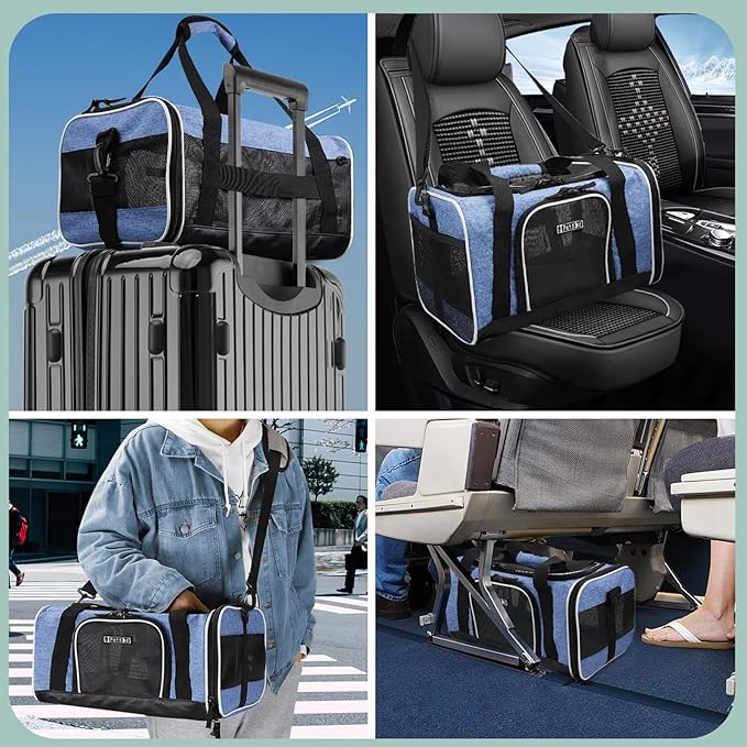 Petskd Pet Carrier 17x11x9.5 Alaska Airline Approved, Pet Travel Carrier Bag - Image 9