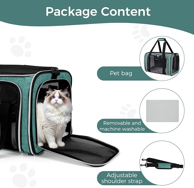 BAGLHER Pet Travel Carrier, Cat Carriers Dog Carrier - Image 8