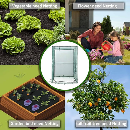 Portable 4'x4' Large 6FT Tall Plant Netting Cover Crop Cages Pest Guard Cover - Image 9