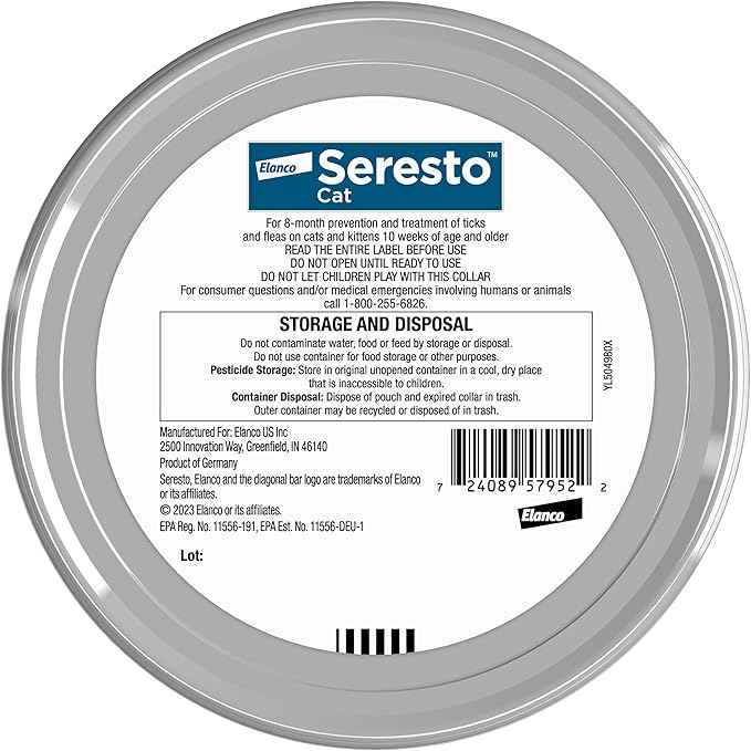 Seresto Cat Vet-Recommended Flea & Tick Treatment & Prevention Collar - Image 2