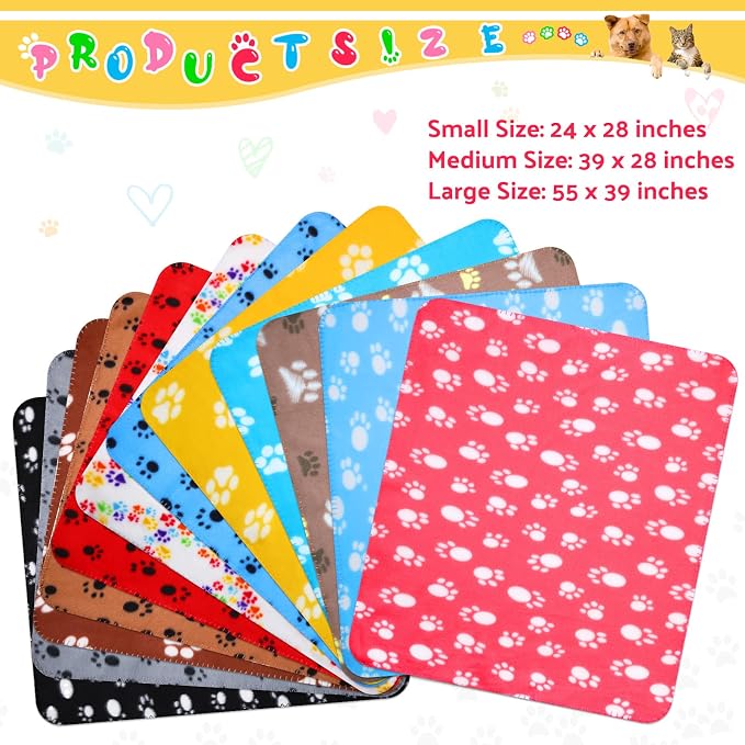 Tegeme 12 Pieces Fleece Blankets - Image 2