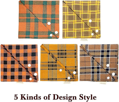 5PCS Dog Bandanas with Button - Image 5