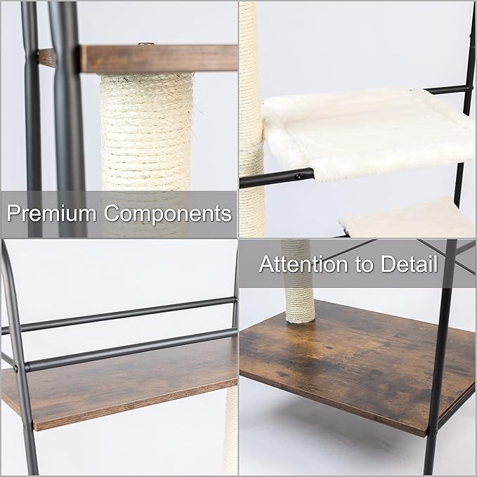 PetFusion VersiCLimb Cat Climber | Multi-Purpose Pet Furniture w/Tall - Image 4