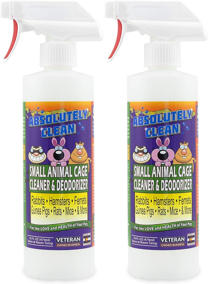 Amazing Small Animal Cage Cleaner, Just Spray/Wipe, Easily Removes Messes & by AbsolutelyClean