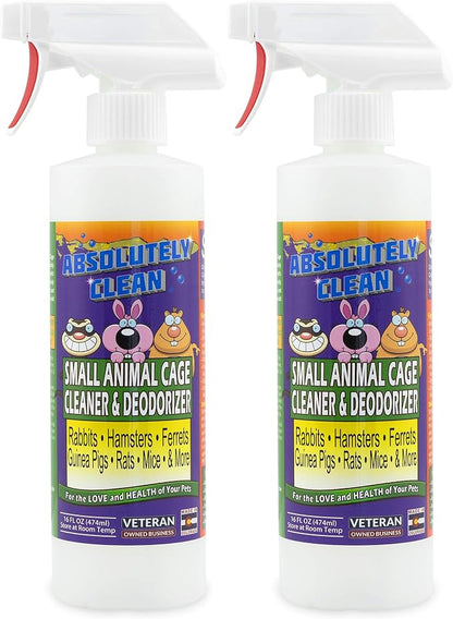 Amazing Small Animal Cage Cleaner, Just Spray/Wipe, Easily Removes Messes & by AbsolutelyClean