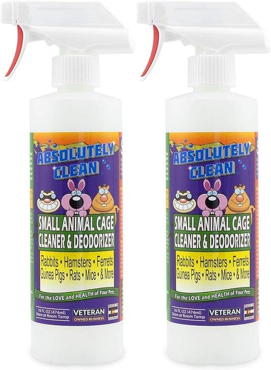 Amazing Small Animal Cage Cleaner, Just Spray/Wipe, Easily Removes Messes & by AbsolutelyClean