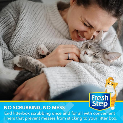 Fresh Step Drawstring Cat Litter Box Liners, Scented Heavy Duty Kitty Litter - Image 5