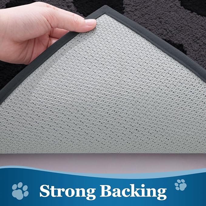 Buganda Dog Door Mat for Muddy Paws, Absorbent Dirt Trapper Washable Indoor - Image 4