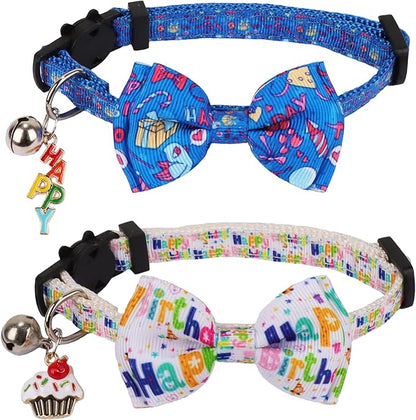 ADOGGYGO Birthday Cat Collars by ADOGGYGO