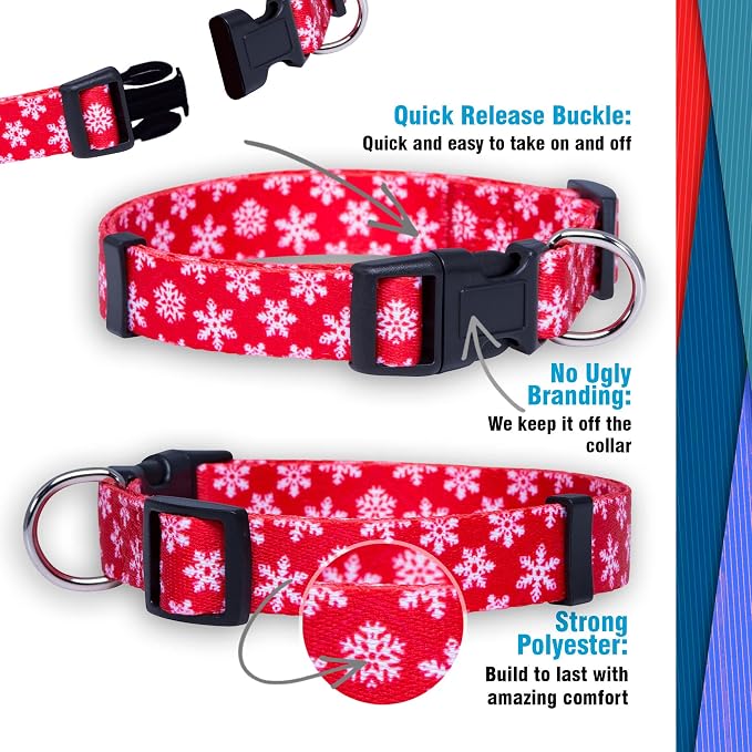 Native Pup Christmas Dog Collar- Winter Holiday Collars - Image 4