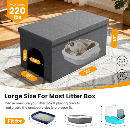 3-in-1 Cat Litter Box Enclosure - Image 6